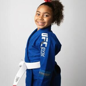 UFC Gym M4 Kids Training GI Royal Blue Jiu Jitsu Kimono Top ONLY 100% Cotton